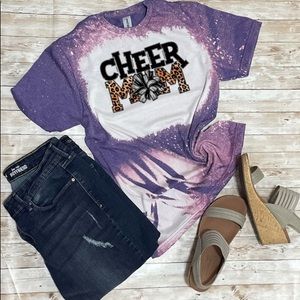 Cheer Mom Bleached Shirt